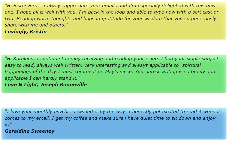 Testimonials from clients
